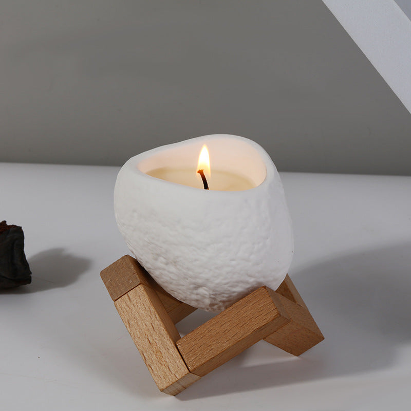 Handcrafted Soy Candle — Stone Vessel
